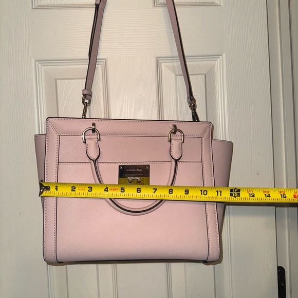 Michael Kors Pink Satchel Purse. Used only once. - Picture 10 of 11